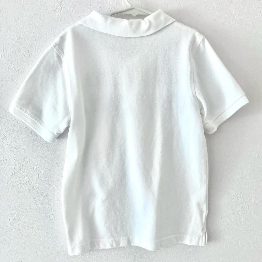 Gymboree White Polo with stripes Size 8